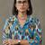 workwear women printed regular cotton kurta with trousers
