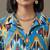 workwear women printed regular cotton kurta with trousers