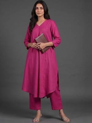 tailored women regular kurta with trousers 1