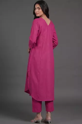 tailored women regular kurta with trousers