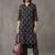 everyday workwear women printed regular cotton kurta with trousers