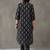everyday workwear women printed regular cotton kurta with trousers