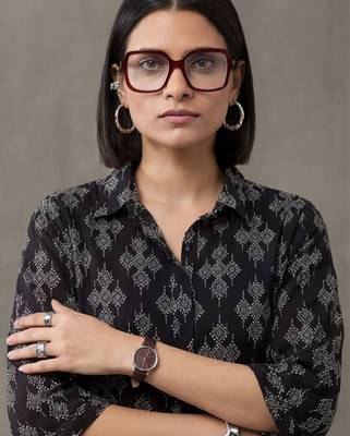 everyday workwear women printed regular cotton kurta with trousers 5