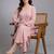smart women regular beads and stones silk crepe kurta with trousers