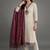smart women floral embroidered regular thread work kurta with trousers & with dupatta