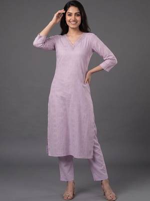 tailored women ethnic motifs regular thread work kurta with trousers 6