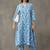formal women floral printed regular cotton kurta with trousers