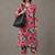 everyday workwear women printed regular cotton kurta with trousers