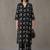 structured women floral printed regular kurta with trousers