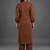formal women printed regular silk crepe kurta with palazzos