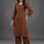 formal women printed regular silk crepe kurta with palazzos