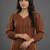 formal women printed regular silk crepe kurta with palazzos