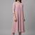structured women empire silk crepe kurta with trousers