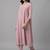 structured women empire silk crepe kurta with trousers