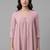 structured women empire silk crepe kurta with trousers