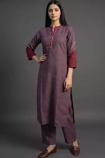workwear women regular kurta with trousers