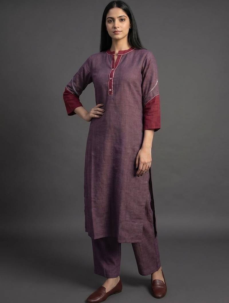 workwear women regular kurta with trousers