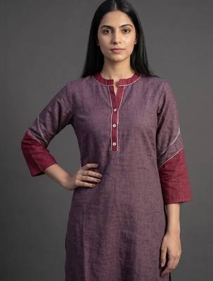 workwear women regular kurta with trousers 6
