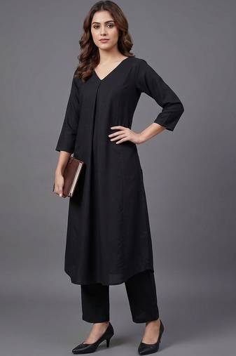 workwear women regular kurta with trousers