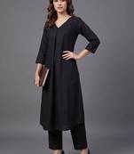 workwear women regular kurta with trousers