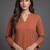 everyday workwear women regular silk crepe kurta with trousers