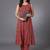 tailored women printed regular kurta with trousers