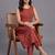 tailored women printed regular kurta with trousers