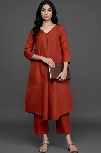 workwear women regular kurta with trousers