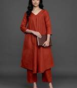 workwear women regular kurta with trousers