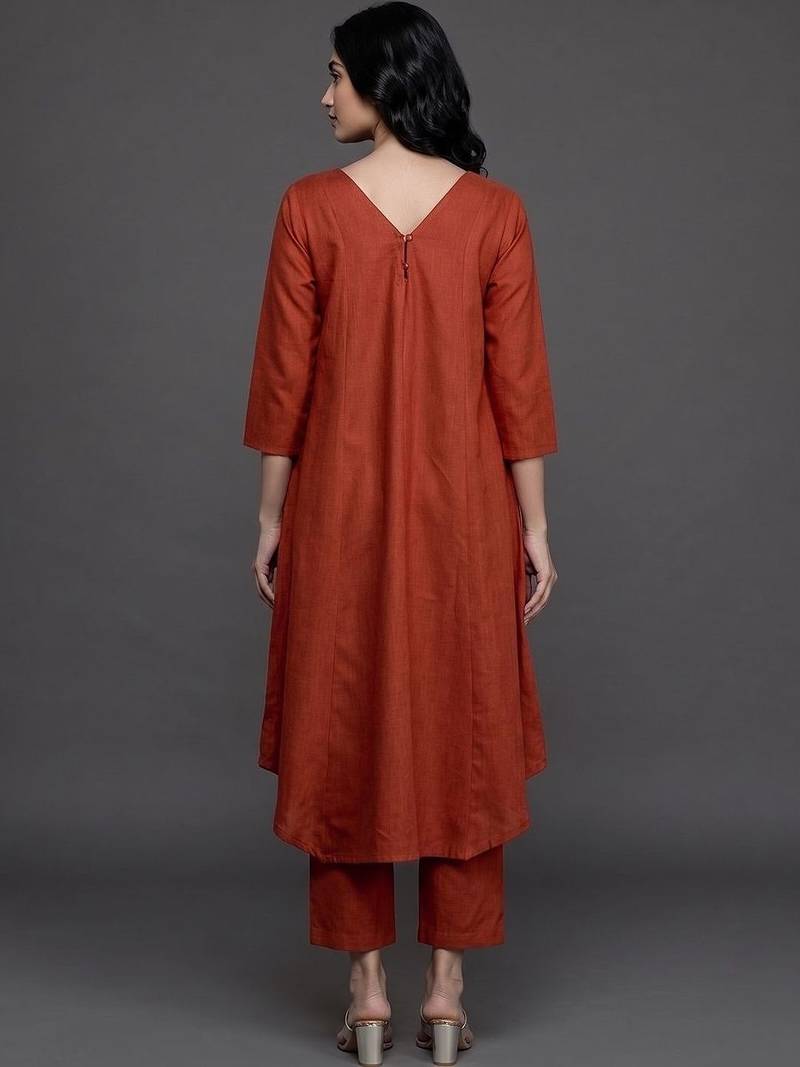workwear women regular kurta with trousers