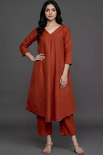 workwear women regular kurta with trousers