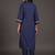 tailored women ethnic motifs embroidered regular thread work kurta with palazzos