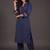 tailored women ethnic motifs embroidered regular thread work kurta with palazzos