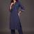 tailored women ethnic motifs embroidered regular thread work kurta with palazzos