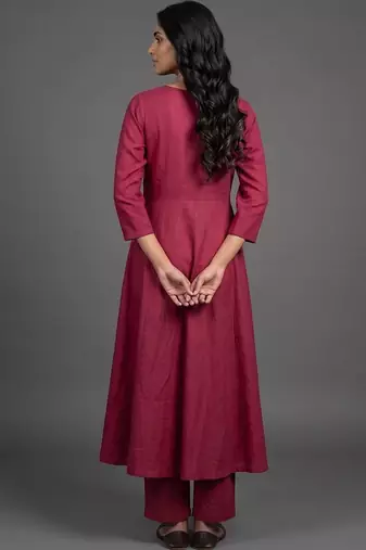 structured women ethnic motifs embroidered regular kurta with palazzos & with dupatta