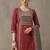 workwear women embroidered regular thread work cotton kurta with trousers & with dupatta