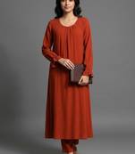 tailored women regular kurta with trousers