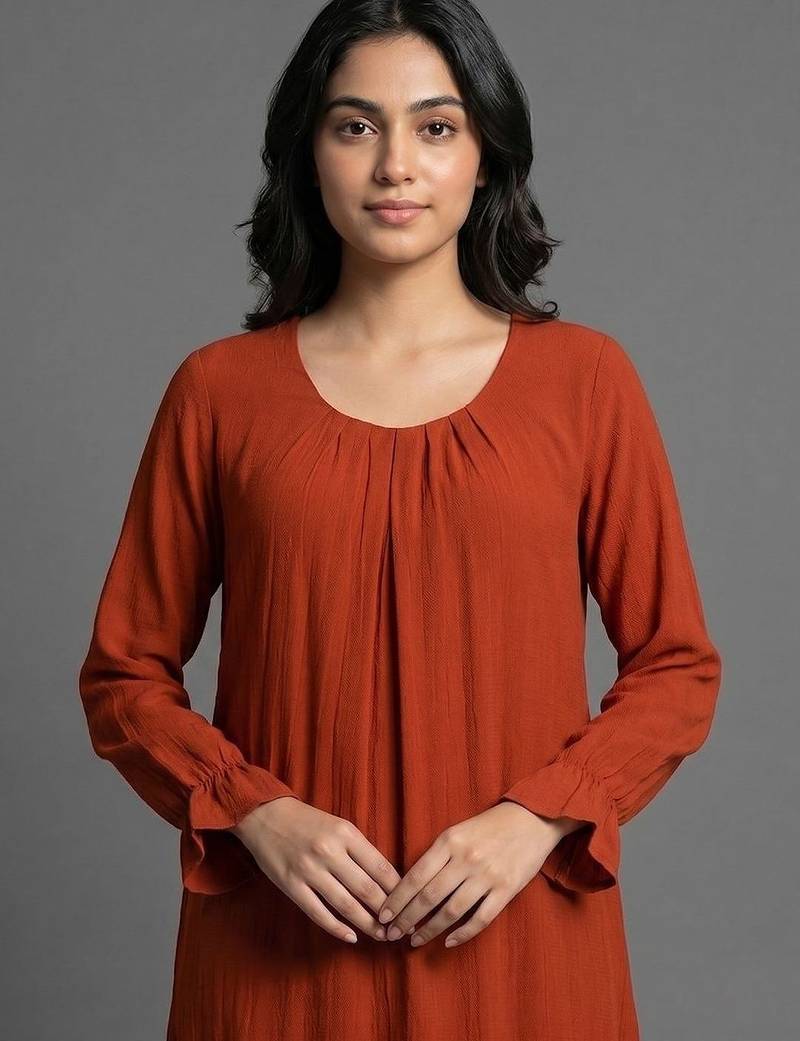 tailored women regular kurta with trousers