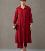 tailored women regular kurta with trousers