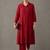 tailored women regular kurta with trousers