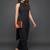 structured women striped regular silk crepe kurta with trousers