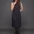 structured women striped regular silk crepe kurta with trousers