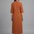 everyday workwear women regular silk crepe kurta with trousers