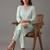 formal women regular mirror work kurta with trousers