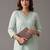 formal women regular mirror work kurta with trousers