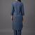 workwear women ethnic motifs embroidered regular thread work kurta with trousers