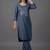 workwear women ethnic motifs embroidered regular thread work kurta with trousers