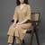 everyday workwear women regular silk crepe kurta with trousers