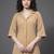 everyday workwear women regular silk crepe kurta with trousers