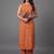 everyday workwear women printed regular kurta with trousers